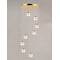 Et2 Swank 8-Light 19" Wide Natural Aged Brass Pendant Light E24598-93NAB - alternate 3